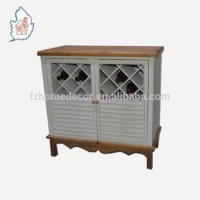 Modern Style Solid Wood Craft Kitchen Mini Wine Cabinet with Drawers