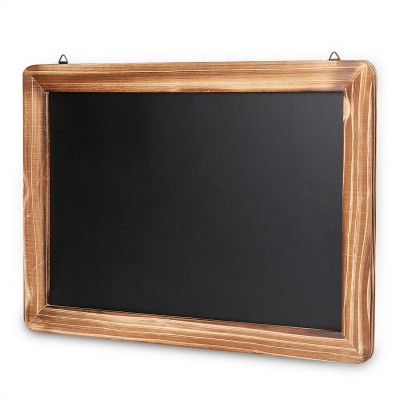 Small Rustic Hanging Chalkboard Sign with Wood Frame