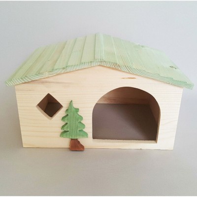 Medium Rodents Animal Hamster Rat Mouse Gerbil Mice Pet Wooden House Cage