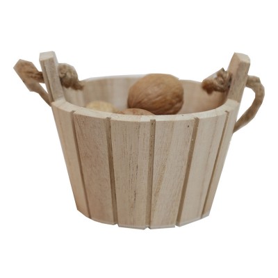 wooden barrel custom size material color with rope handle storage barrel home deco office deco