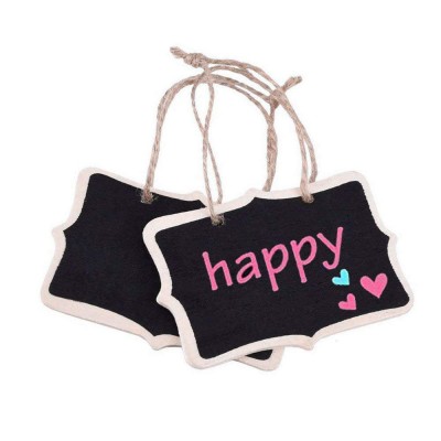 Double Sided Mini Erasable Chalkboards Blackboard with Hanging String