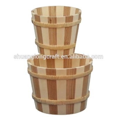 Handmade Wooden Rice Bucket for Sushi Made in Japan