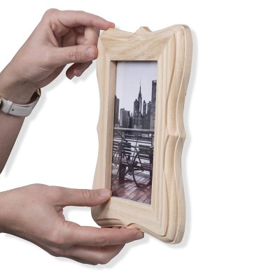 Natural Desktop Display Wooden Photo Frame