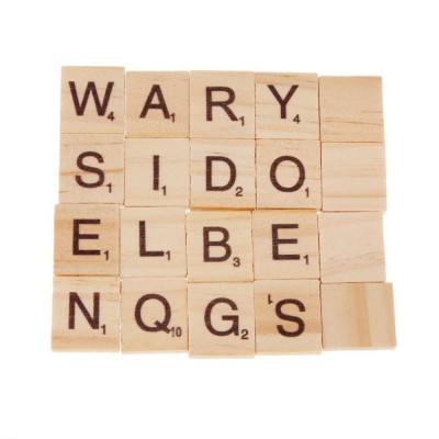 Custom Decorative Small Wooden Letter Tiles