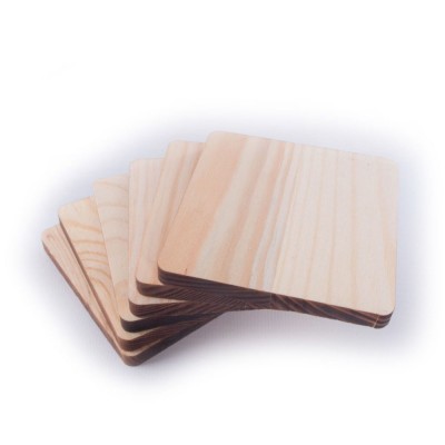 Home Kitchen Office Desk unfinished Wood Tea Cup Coasters