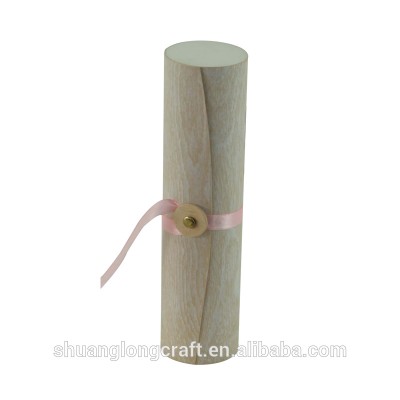 china supply pretty wooden bark gift box with elastic enclosure,wooden birch veneer packaging box