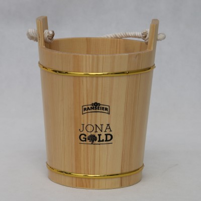 Pine wood handmade wooden bucket for toy