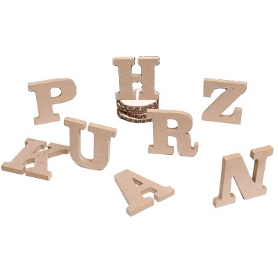 Small Wood Carving Letters for Crafts